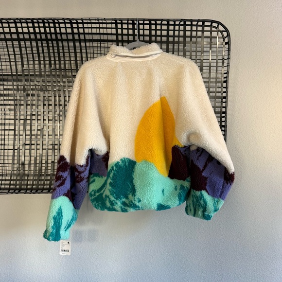 Free people Hit The Slopes Printed Fleece Jacket sunrise summit - Picture 9 of 9